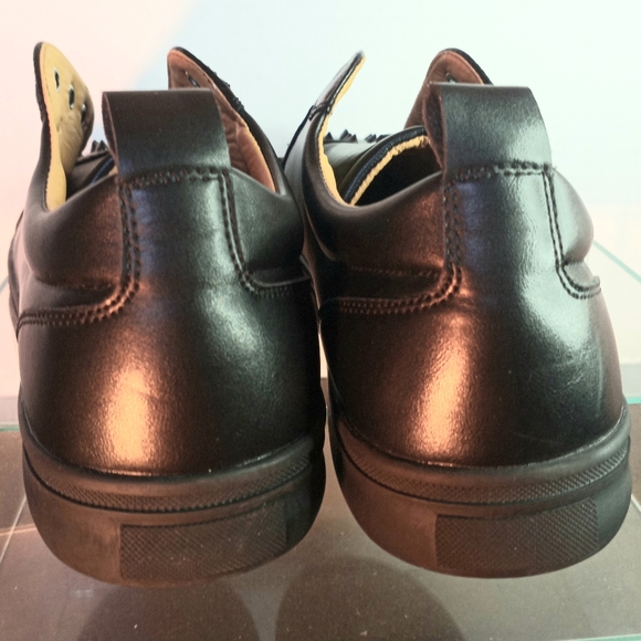 La Milano Black Lace-up Spike Shoes - Style Rock - Men Size 12 - Picture 8 of 12